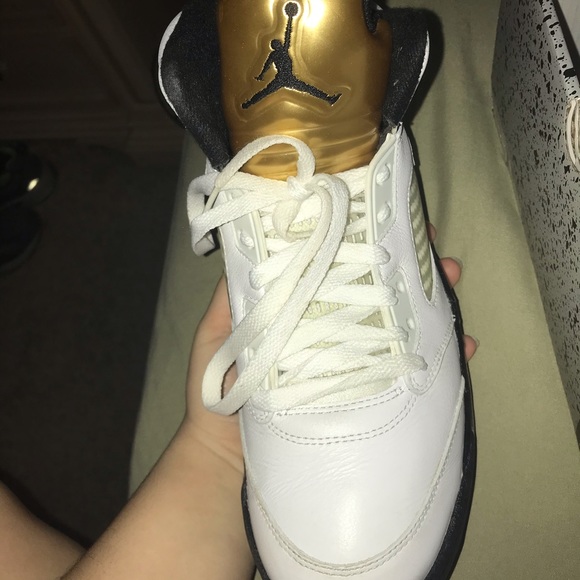 Air Jordan retro 5 Olympic gold - Picture 2 of 8